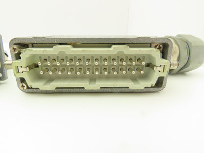 Phoenix Contact 24-Pin 16A Male Female Connector HC-KA Terminals Lot of 4