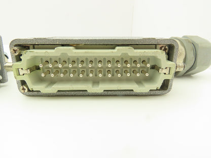 Phoenix Contact 24-Pin 16A Male Female Connector HC-KA Terminals Lot of 4
