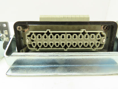 Phoenix Contact 24-Pin 16A Male Female Connector HC-KA Terminals Lot of 4
