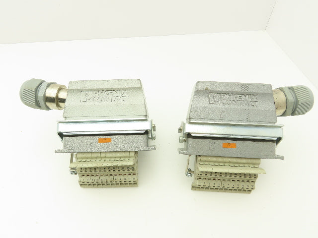 Phoenix Contact 24-Pin 16A Male Female Connector HC-KA Terminals Lot of 4