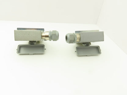 Phoenix Contact 24-Pin 16A Male Female Connector HC-KA Terminals Lot of 4