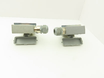 Phoenix Contact 24-Pin 16A Male Female Connector HC-KA Terminals Lot of 4