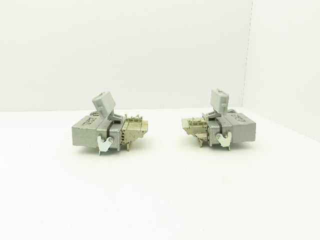 Phoenix Contact 24-Pin 16A Male Female Connector HC-KA Terminals Lot of 4