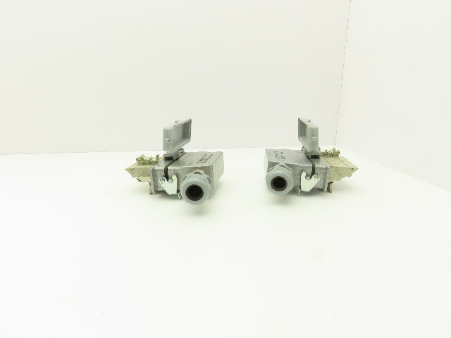 Phoenix Contact 24-Pin 16A Male Female Connector HC-KA Terminals Lot of 4