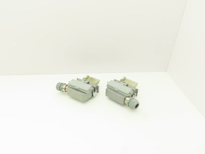 Phoenix Contact 24-Pin 16A Male Female Connector HC-KA Terminals Lot of 4