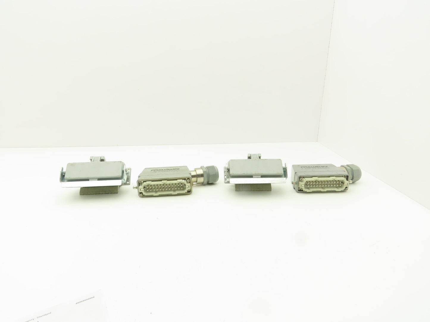 Phoenix Contact 24-Pin 16A Male Female Connector HC-KA Terminals Lot of 4