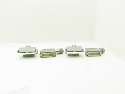 Phoenix Contact 24-Pin 16A Male Female Connector HC-KA Terminals Lot of 4