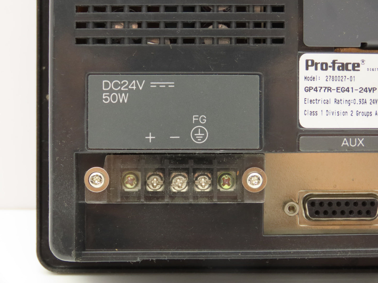 Pro-Face GP477R-EG41-24VP Broken Operator Interface Control Panel 9.1" Display