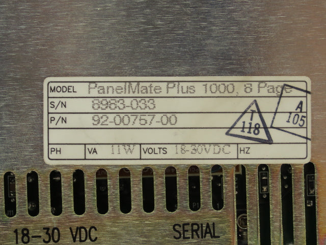 Modicon AEG MM-PM10-200 PanelMate Plus HMI Operator Display Panel