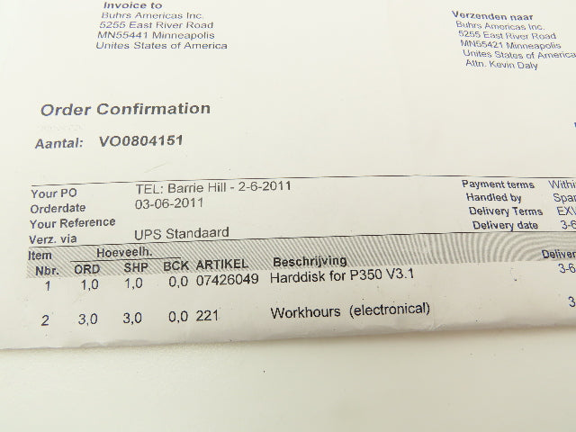Siemens WRE 770 P350 Harddisk