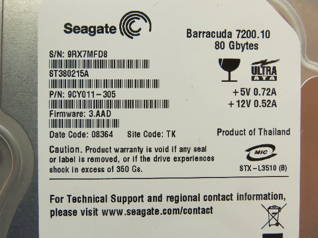 Siemens WRE 770 P350 Harddisk