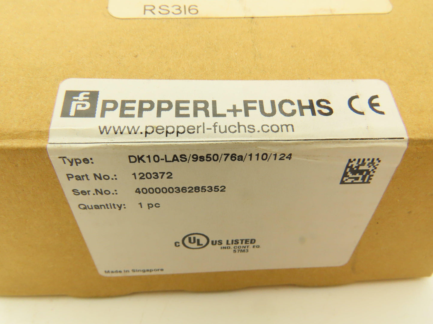 Pepperl Fuchs DK10-LAS/9s50/76a/110/124 Print Mark Contrast Sensor