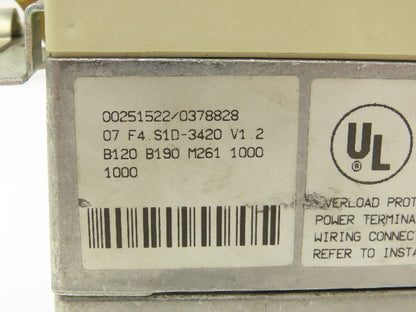 KEB 07.F4.S1D-3420/1.2 Combivert AC Drive 3PH 1.8KVA 480V 1.8A HF Filter