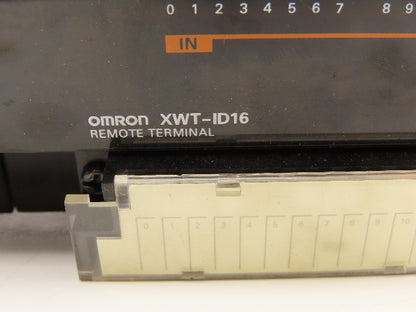 Omron DRT2-ID16 / XWT-ID16 Remote Terminal PLC Input Output Module Set