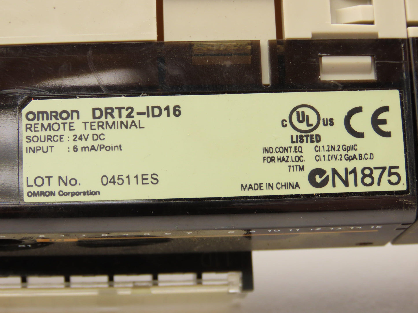 Omron DRT2-ID16 / XWT-ID16 Remote Terminal PLC Input Output Module Set