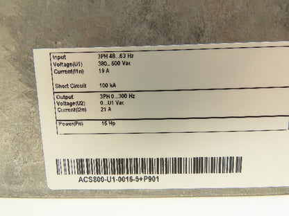 ABB AC Variable Frequency Drive 15Hp 3Ph 380-500V 21A