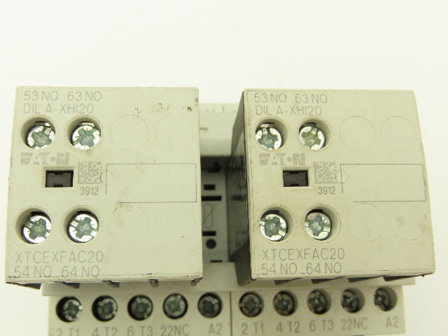 Eaton ZB12-4 Motor Starter Relay Contactor Accessory Set 10HP 7.5A 600VAC