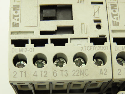 Eaton ZB12-4 Motor Starter Relay Contactor Set 10HP 7.5A 600VAC