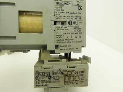 Allen Bradley Motor Starter Overload Relay Contactor Sets Lot of 4