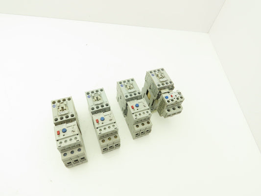 Allen Bradley Motor Starter Overload Relay Contactor Sets Lot of 4