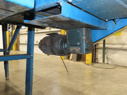 New London Engineering 12"x 11' Double Belt Conveyor 2-Way Center Drive 30 FPM