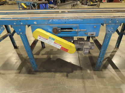 New London Engineering 12"x 11' Double Belt Conveyor 2-Way Center Drive 30 FPM
