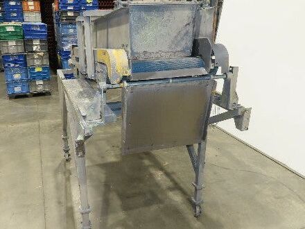 24"x 80" Incline Belt Conveyor Elevated Feed Chute 460V 40 FPM 56" Discharge