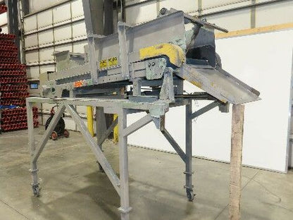 24"x 80" Incline Belt Conveyor Elevated Feed Chute 460V 40 FPM 56" Discharge