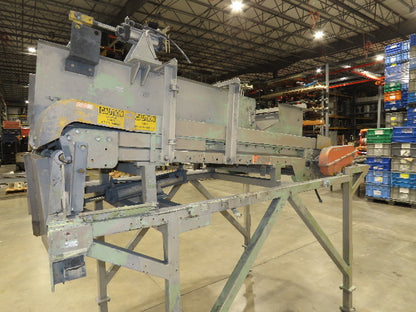 24"x 80" Incline Belt Conveyor Elevated Feed Chute 460V 40 FPM 56" Discharge