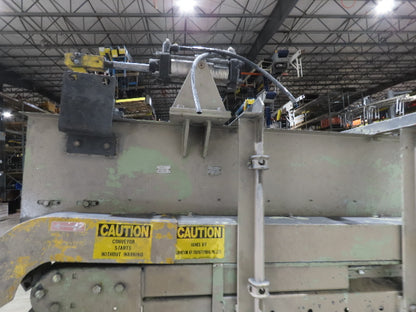 24"x 80" Incline Belt Conveyor Elevated Feed Chute 460V 40 FPM 56" Discharge