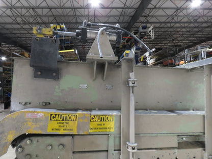 24"x 80" Incline Belt Conveyor Elevated Feed Chute 460V 40 FPM 56" Discharge