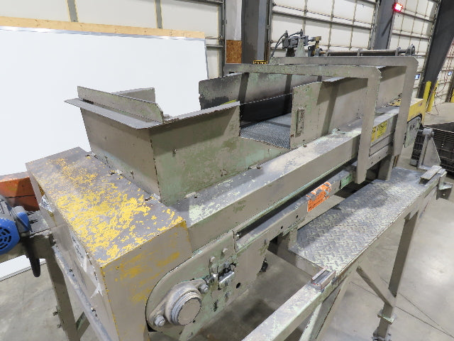 24"x 80" Incline Belt Conveyor Elevated Feed Chute 460V 40 FPM 56" Discharge