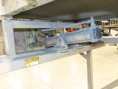 24"x 80" Incline Belt Conveyor Elevated Feed Chute 460V 40 FPM 56" Discharge