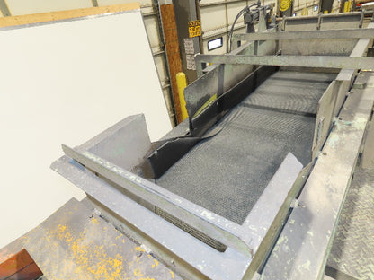 24"x 80" Incline Belt Conveyor Elevated Feed Chute 460V 40 FPM 56" Discharge