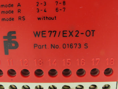 Pepperl+Fuchs WE77/Ex2-OT Switch Amplifier 2-Channel Safety Relay  Lot of 2