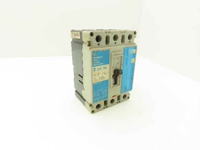 Westinghouse EHD3050 EHD 14k Circuit Breaker 50A 3 Pole 480V