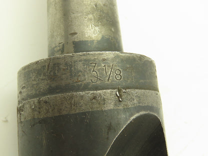 3-1/8" 2 Flute Drill HSS Bit High Speed No 5 Morse Shank CHIPPED