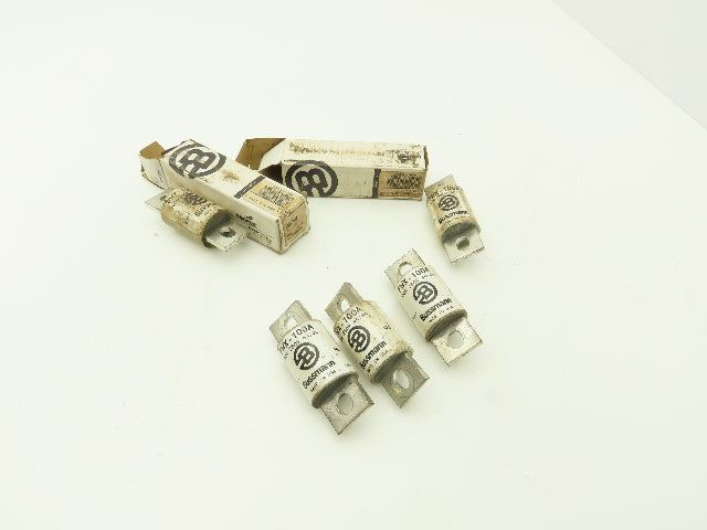 Cooper Bussman FWX-100A Fuse Dual Element Time Delay 100A 250V AC/DC Lot of 5
