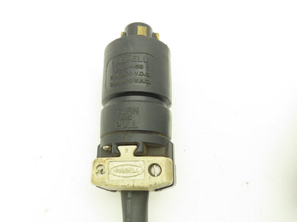 Male Hubbell 21415B Female Meltric DS,60A 30A 600VAC 10AWG 4-wire Connector Cord