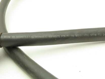 Male Hubbell 21415B Female Meltric DS,60A 30A 600VAC 10AWG 4-wire Connector Cord