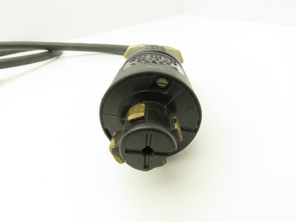 Male Hubbell 21415B Female Meltric DS,60A 30A 600VAC 10AWG 4-wire Connector Cord