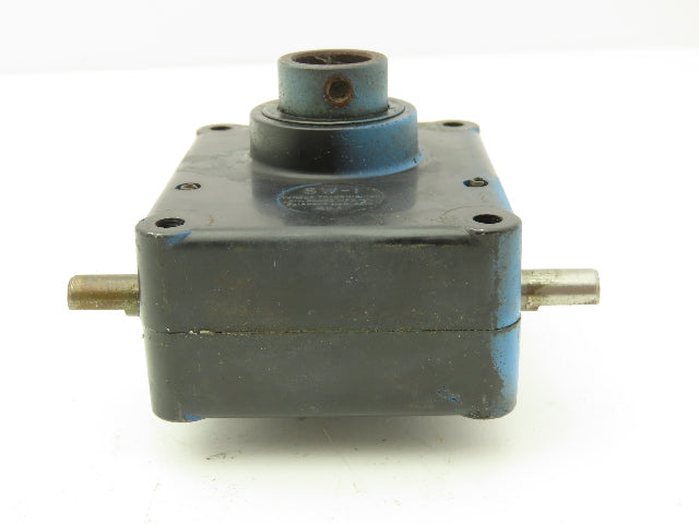 Torque Transmission SW-1 Worm Gear Speed Reducer 48:1 Mini Gearbox Hollow Shaft
