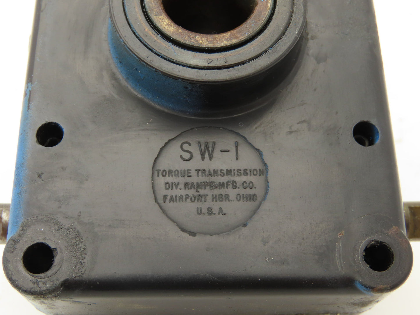 Torque Transmission SW-1 Worm Gear Speed Reducer 48:1 Mini Gearbox Hollow Shaft