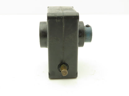 Torque Transmission SW-1 Worm Gear Speed Reducer 48:1 Mini Gearbox Hollow Shaft