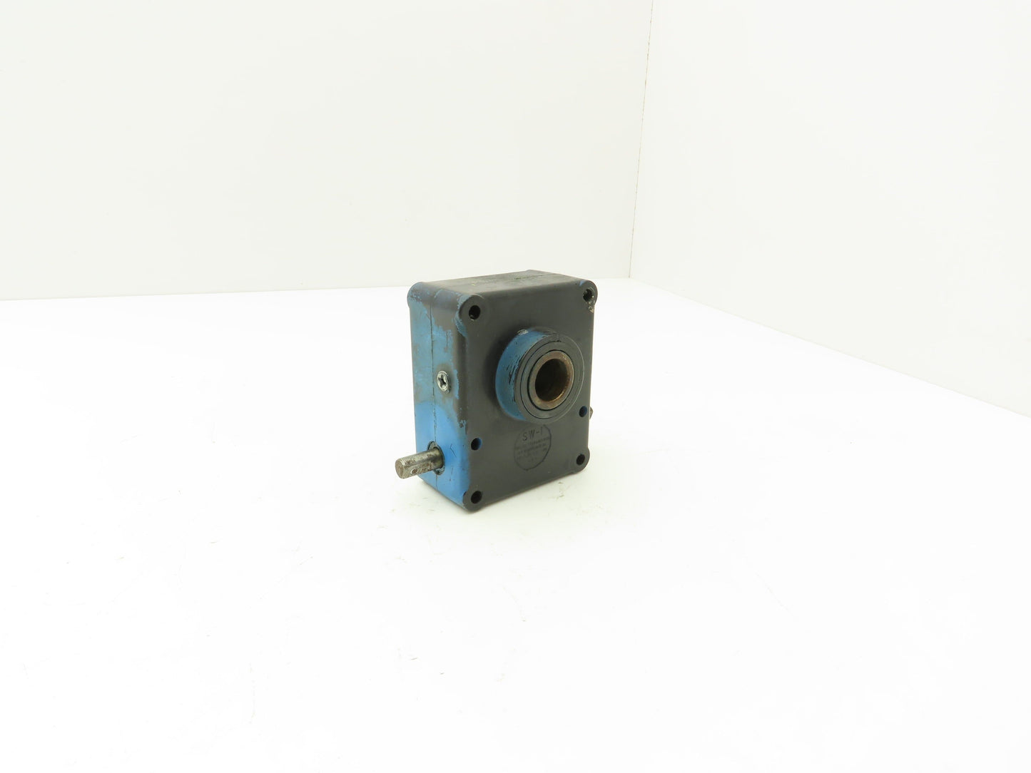 Torque Transmission SW-1 Worm Gear Speed Reducer 48:1 Mini Gearbox Hollow Shaft