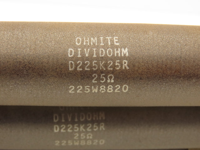 Ohmite D225K25R Dividohm Wire-wound Bracket Mount Resistor 25O 225W Lot of 4