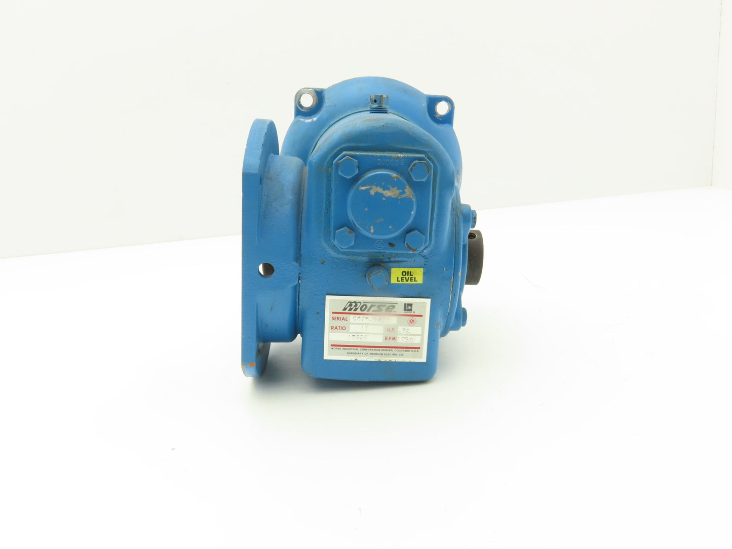 Morse 18GSF Gearbox 10:1 Reducer .92Hp 175 RPM Hollow Shaft 56C-Face