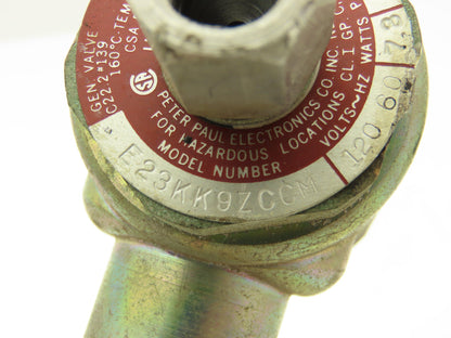 PeterPaul E23KK9ZCCM Explosion Proof Solenoid Valve 120V 1/4"npt Normally Closed