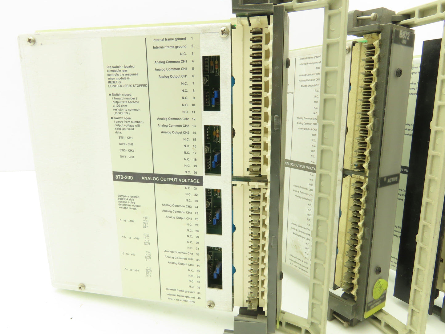 Modicon/AEG AS-B872-200 Analog Voltage Output Module Lot of 3