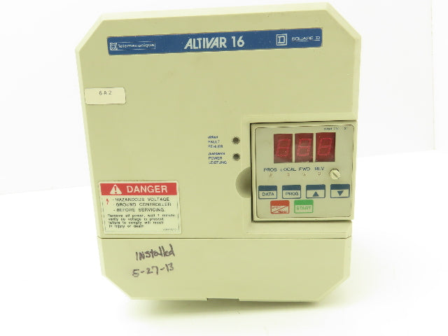 ATV16U29M2 Altivar 16 VFD 1/3PH In 3PH 7.1A Out 2HP 208/240VAC 0.1-200Hz